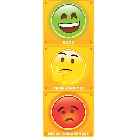 Ashley Productions Smart Poly Clip Chart w/Grommet, 9in x 24in, Stop Light Personal Behavior 91952